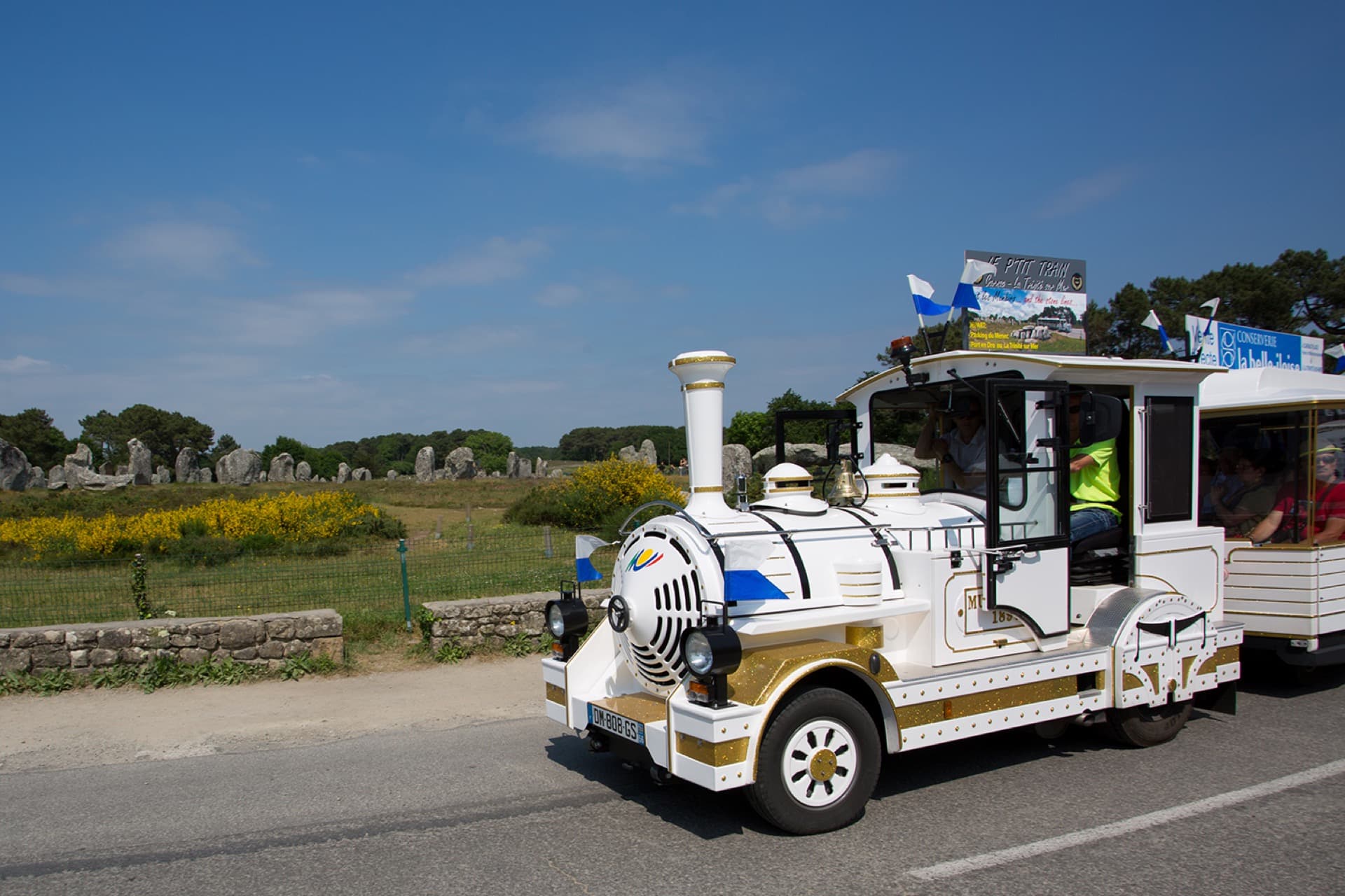 Arbeiten beim Petit Train de Carnac