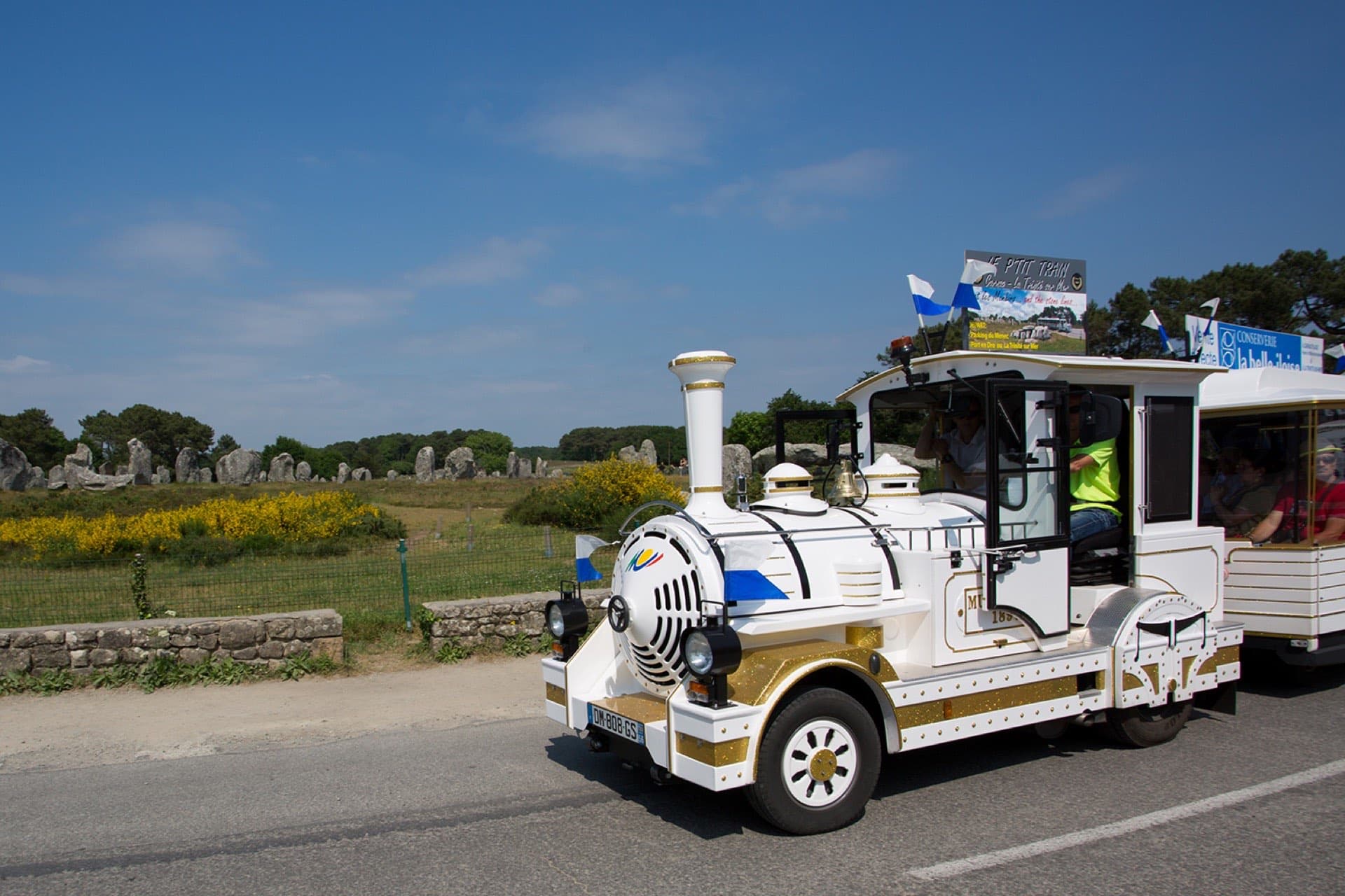 Arbeiten beim Petit Train de Carnac