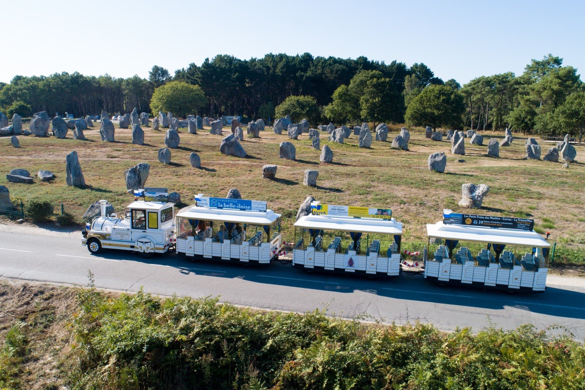 Vue pittoresque depuis le Petit Train de Carnac